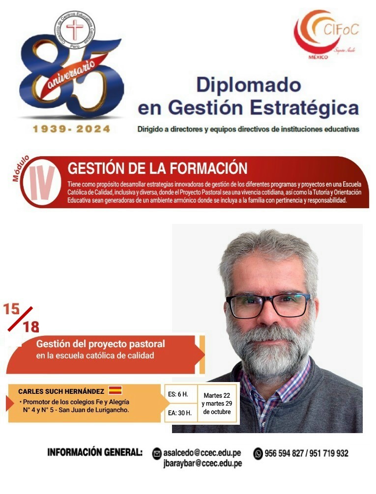 15 DIGE  Gestión del proyecto pastoral