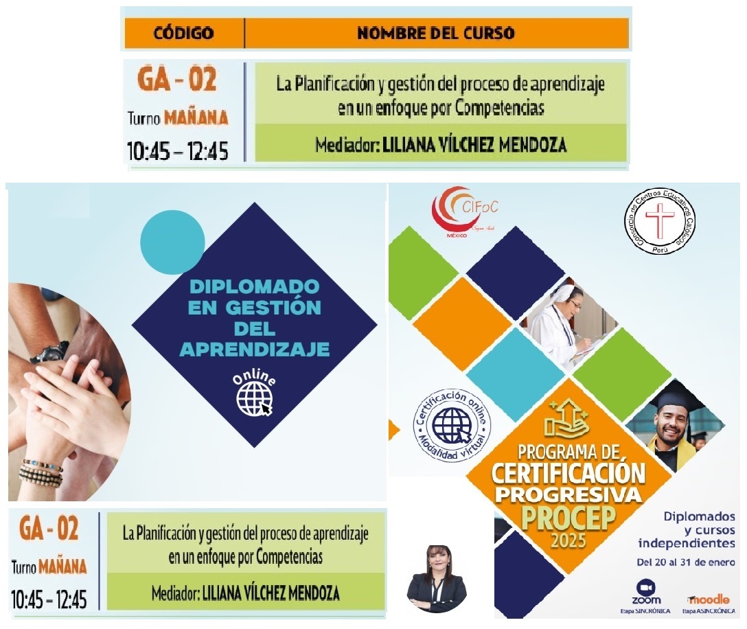 GA-02-2025 La Planificación y gestión del proceso de aprendizaje en un enfoque por Competencias 2025