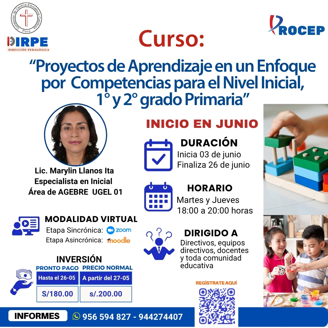 I-12 “Proyectos de Aprendizaje en un Enfoque  por  Competencias para el Nivel Inicial,  1° y 2° grado Primaria”